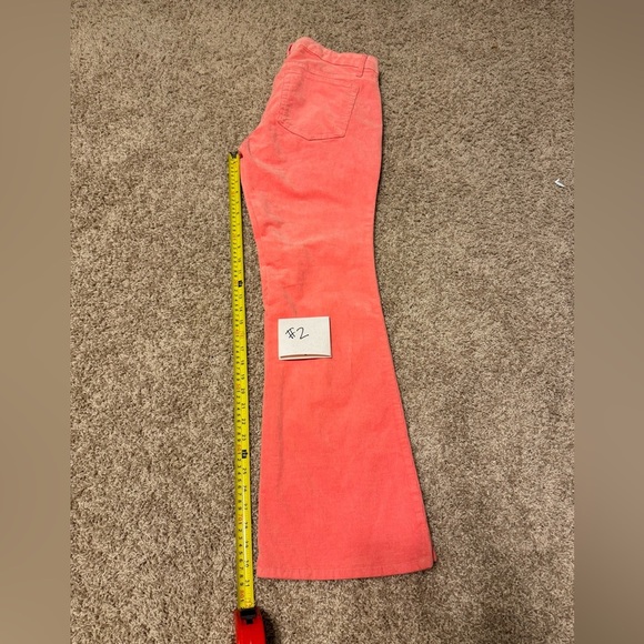 Women’s Wild Fable Low Rise Corduroy Flare Jeans Coral Pink Size 12 - Picture 11 of 11